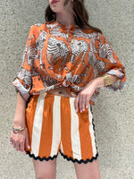 Camicia eco fantasia zebra