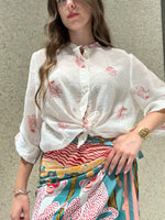 Camicia scimmietta rosa