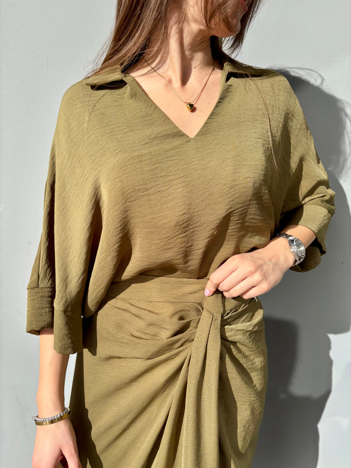Blusa scollo v
