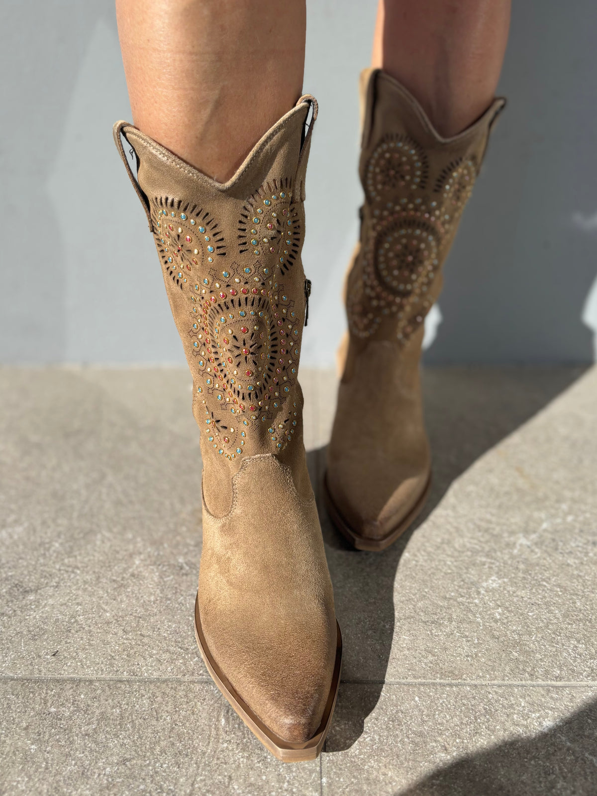 Texano alto traforato