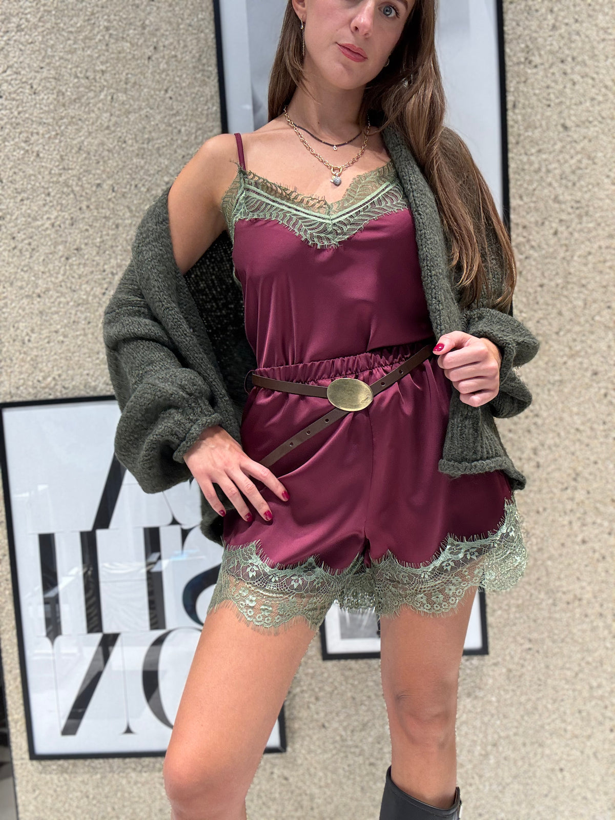 Shorts pizzo