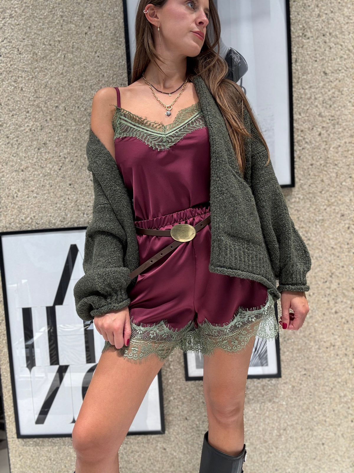 Shorts pizzo