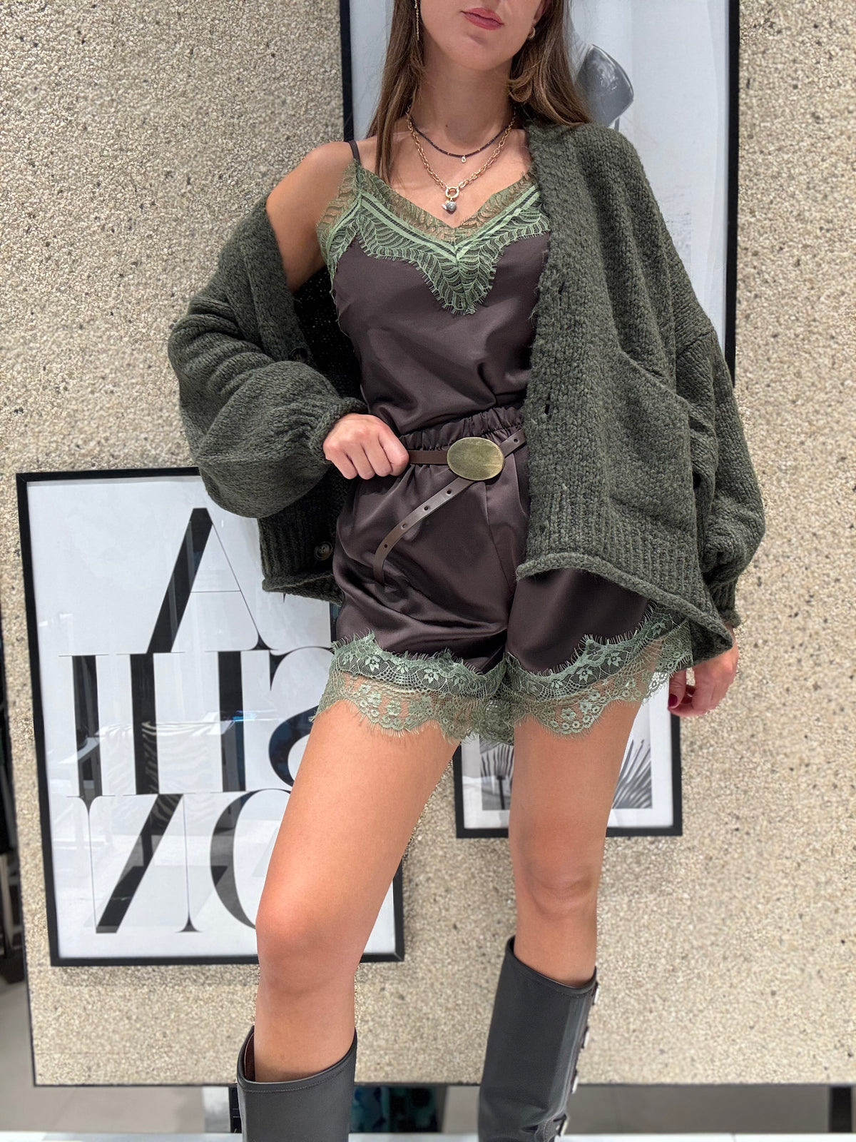 Shorts pizzo