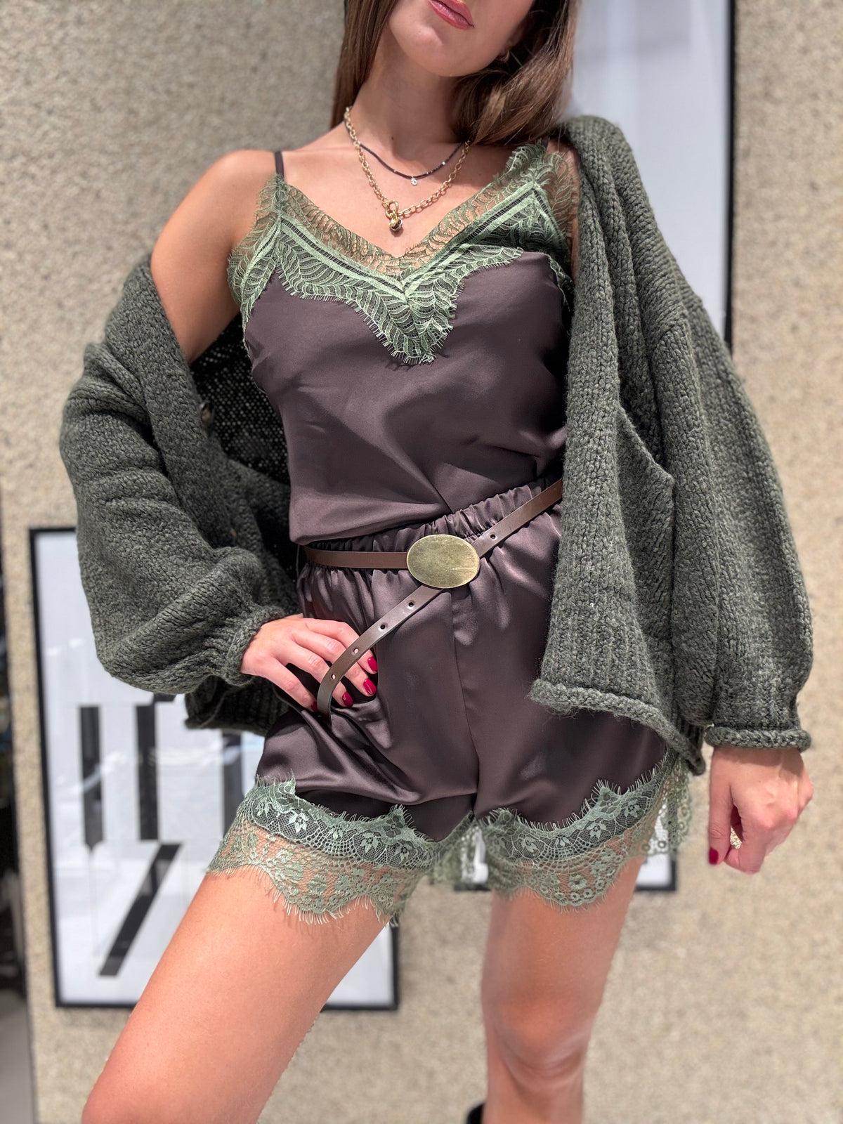Shorts pizzo