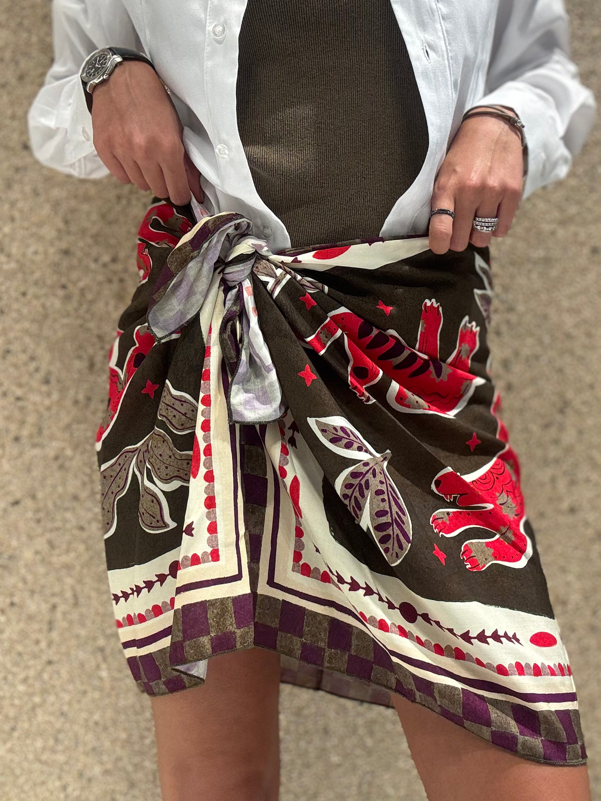 Mini pareo foulard