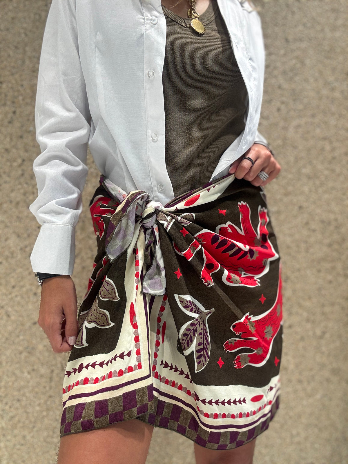 Mini pareo foulard