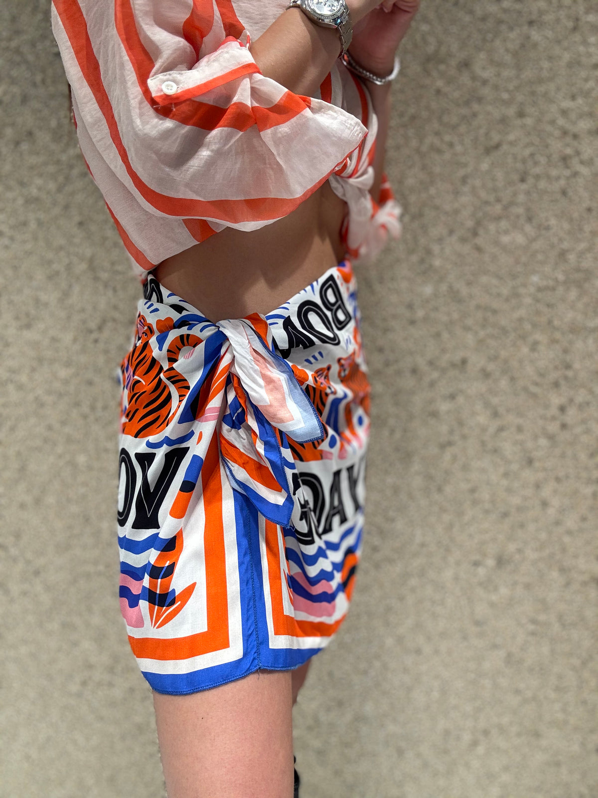 Mini gonna pareo royal