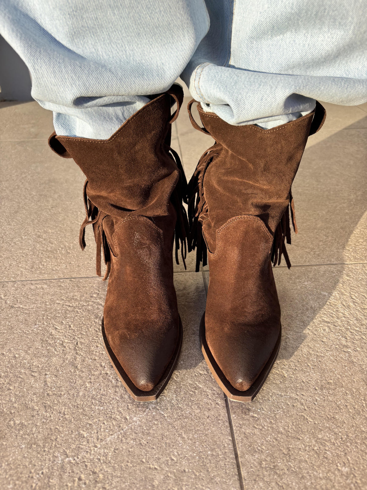 Texano basso frange