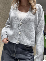 Cardigan bottoni gioiello