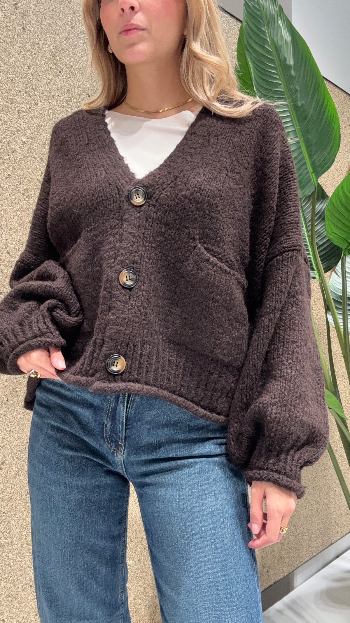 Cardigan 3 bottoni
