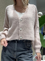 cardigan 3 bottoni gioiello