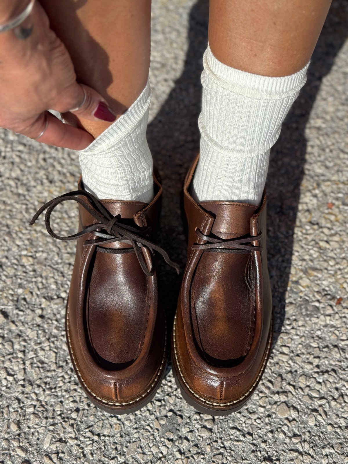 Mocassino con suola chunky