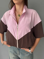 Bomber smanicato bicolor