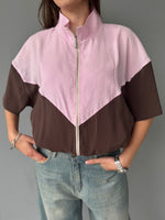 Bomber smanicato bicolor