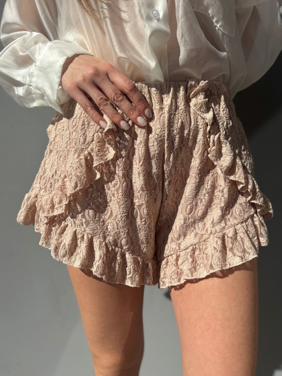 Shorts in pizzo