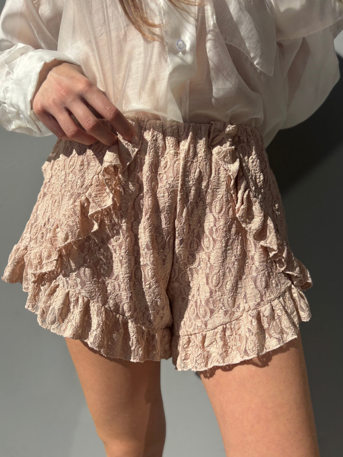Shorts in pizzo