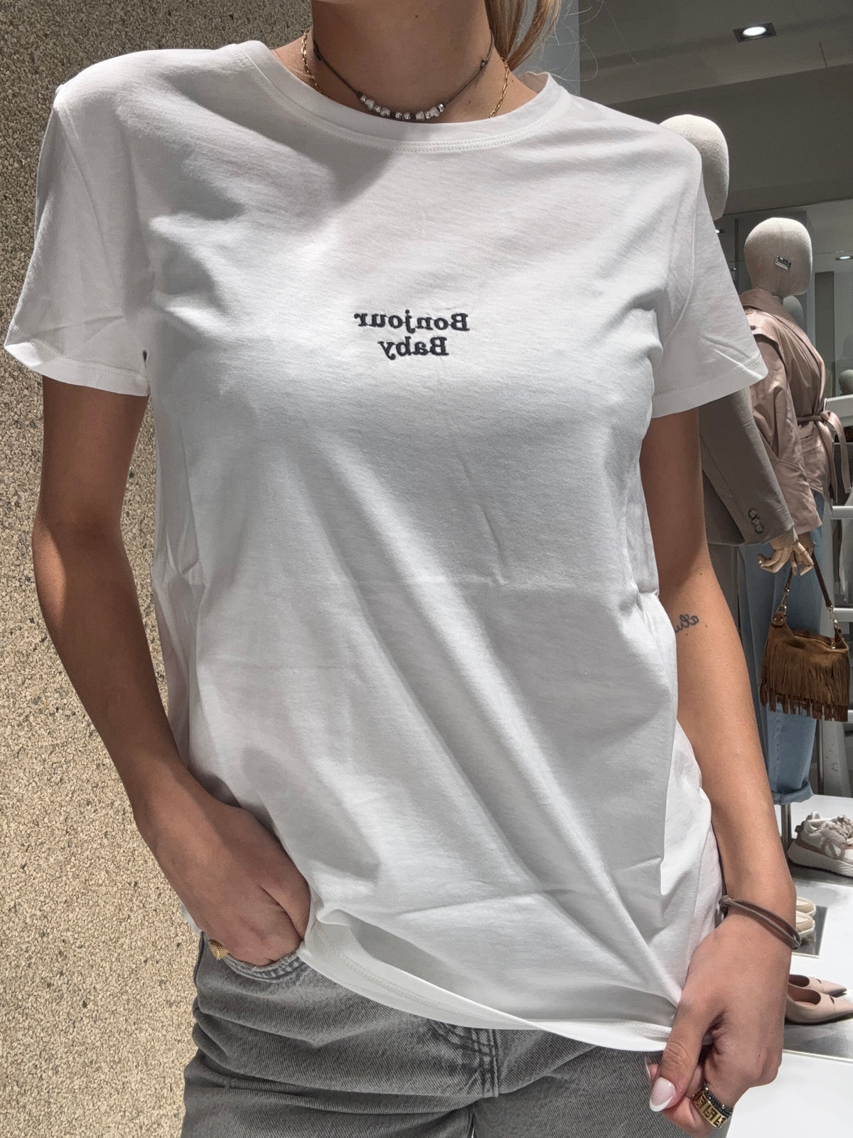 T-shirt "bonjour baby"