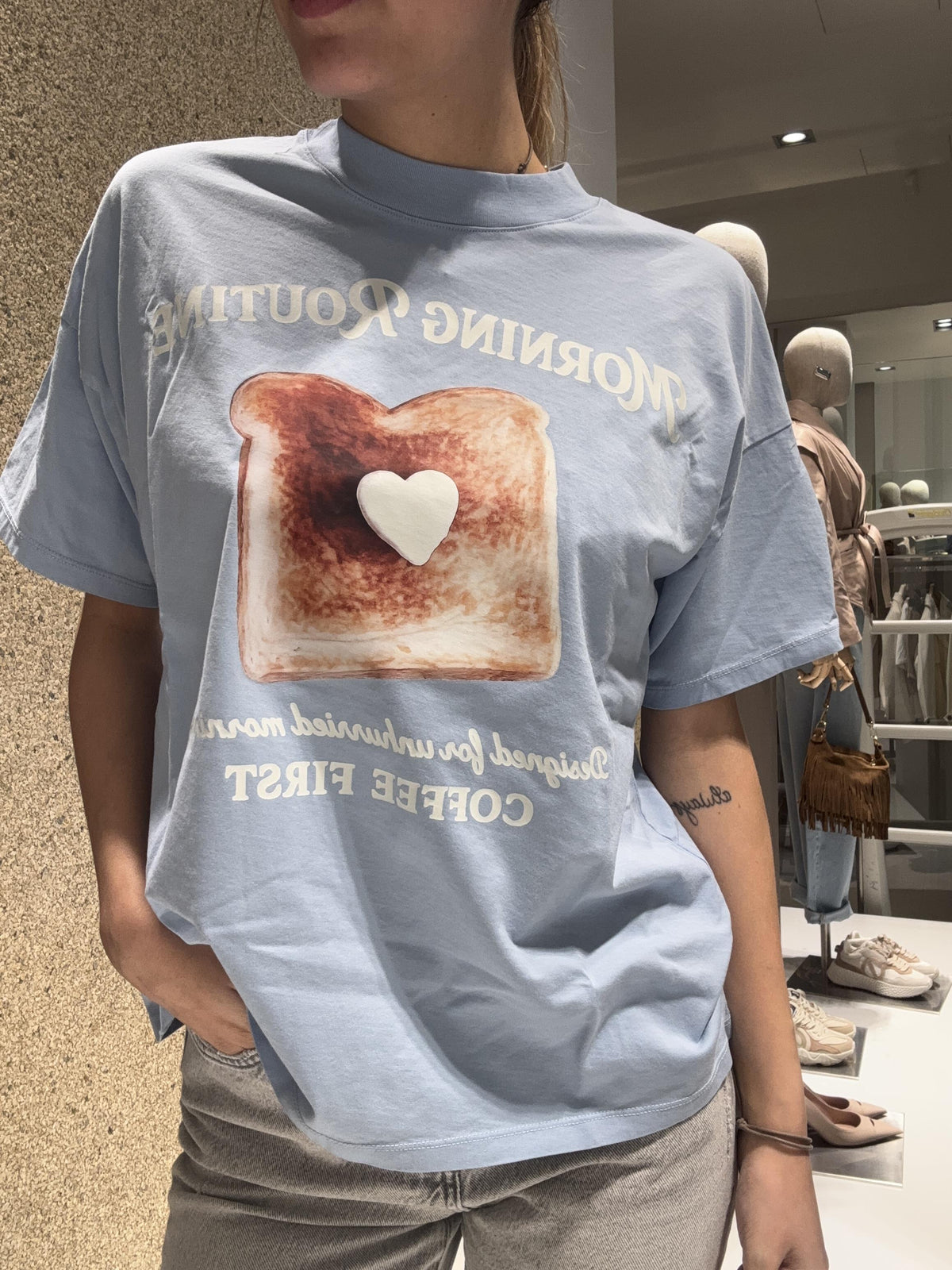 T-shirt "morning routine"