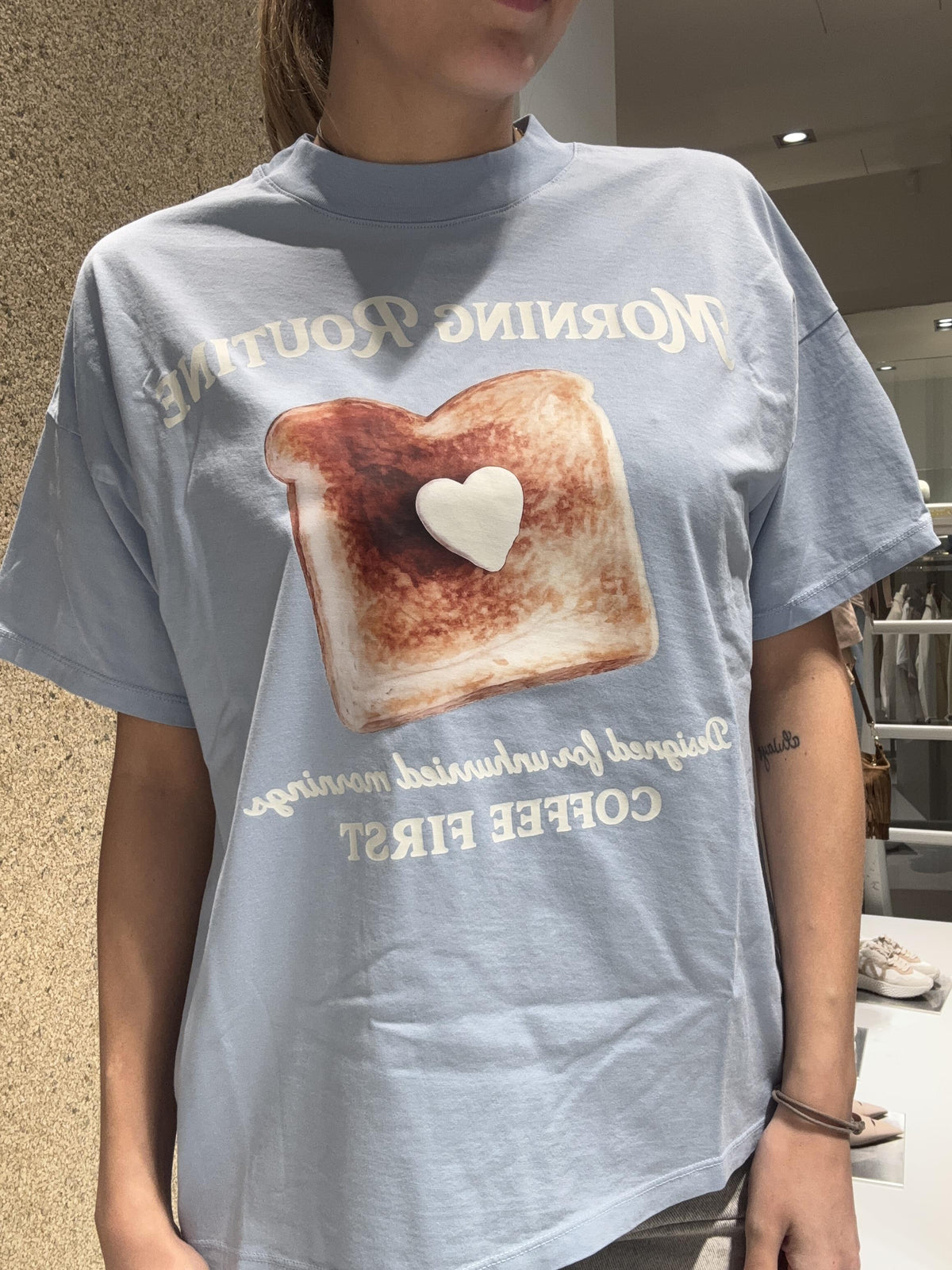 T-shirt "morning routine"