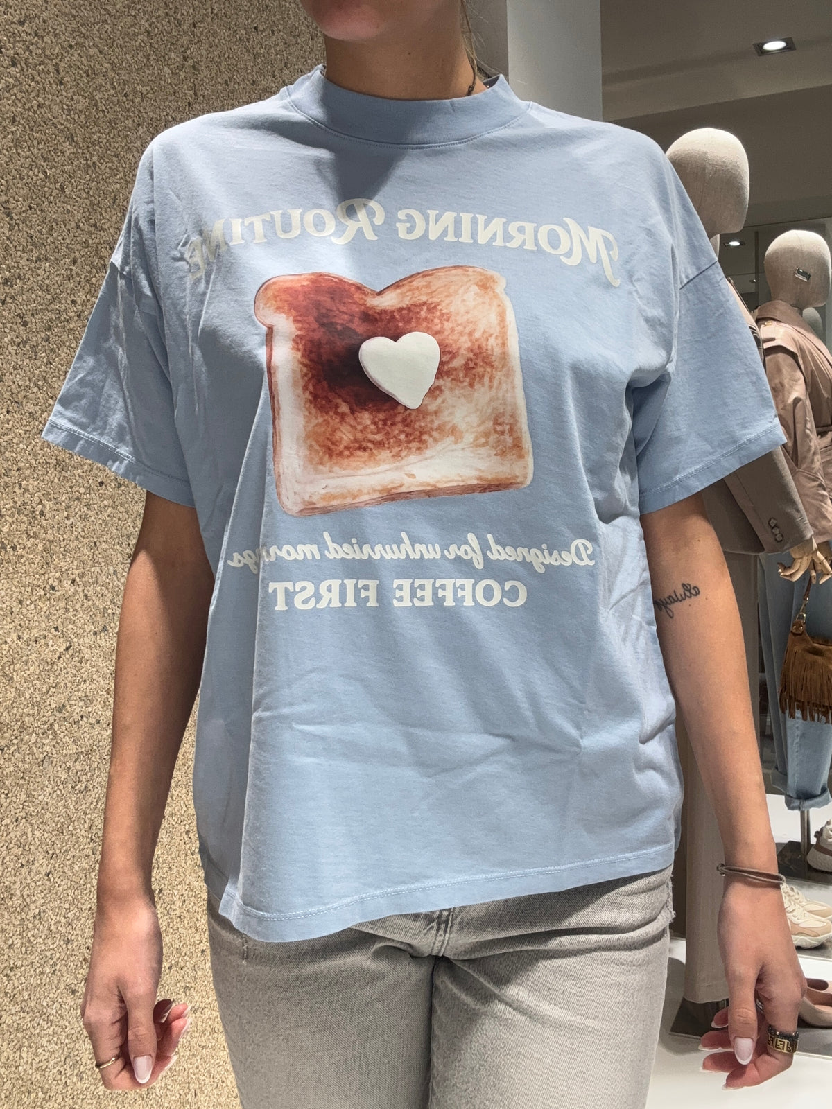 T-shirt "morning routine"
