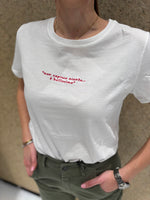 T-shirt con scritta