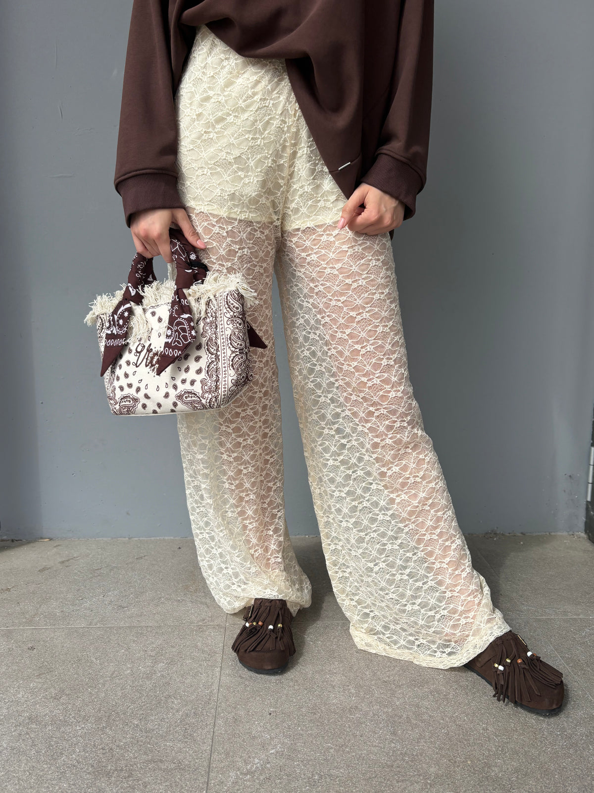 Pantalone in pizzo