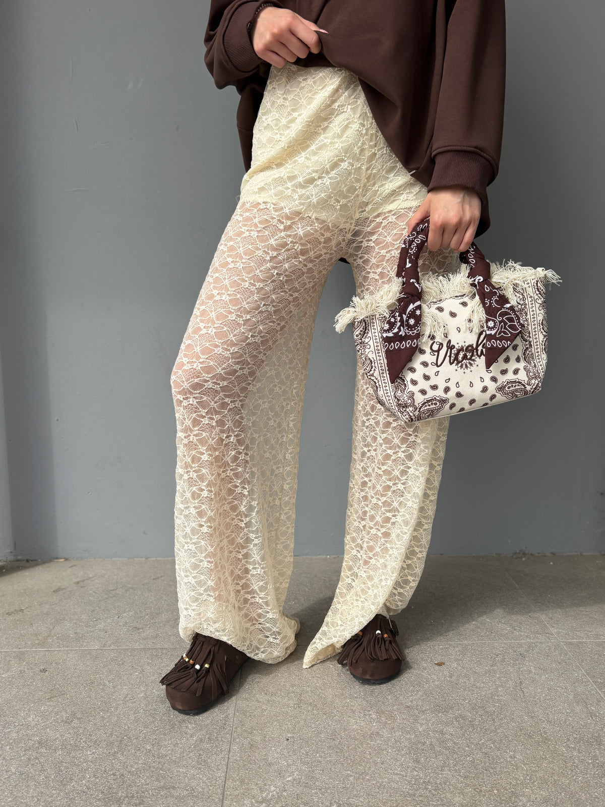 Pantalone in pizzo