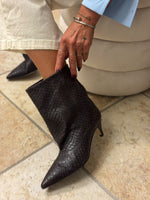 Stivale snake in pelle