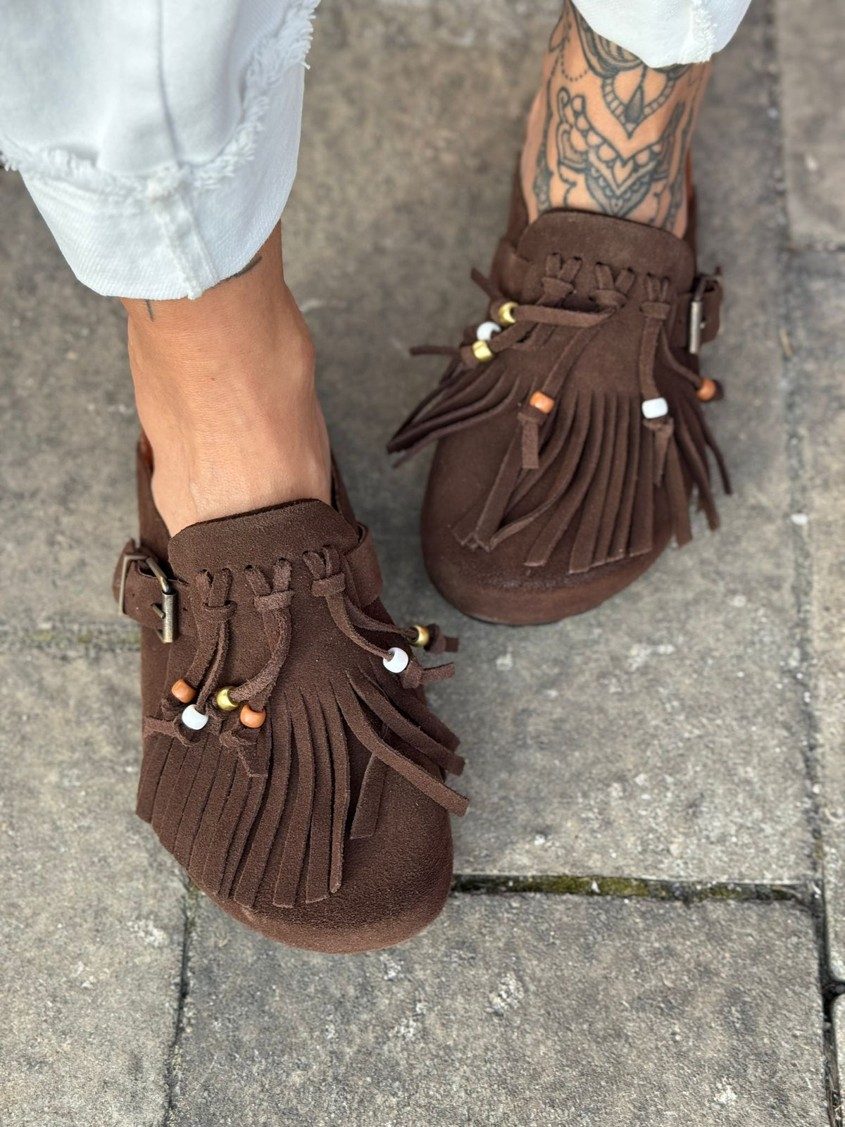 Mules in camoscio