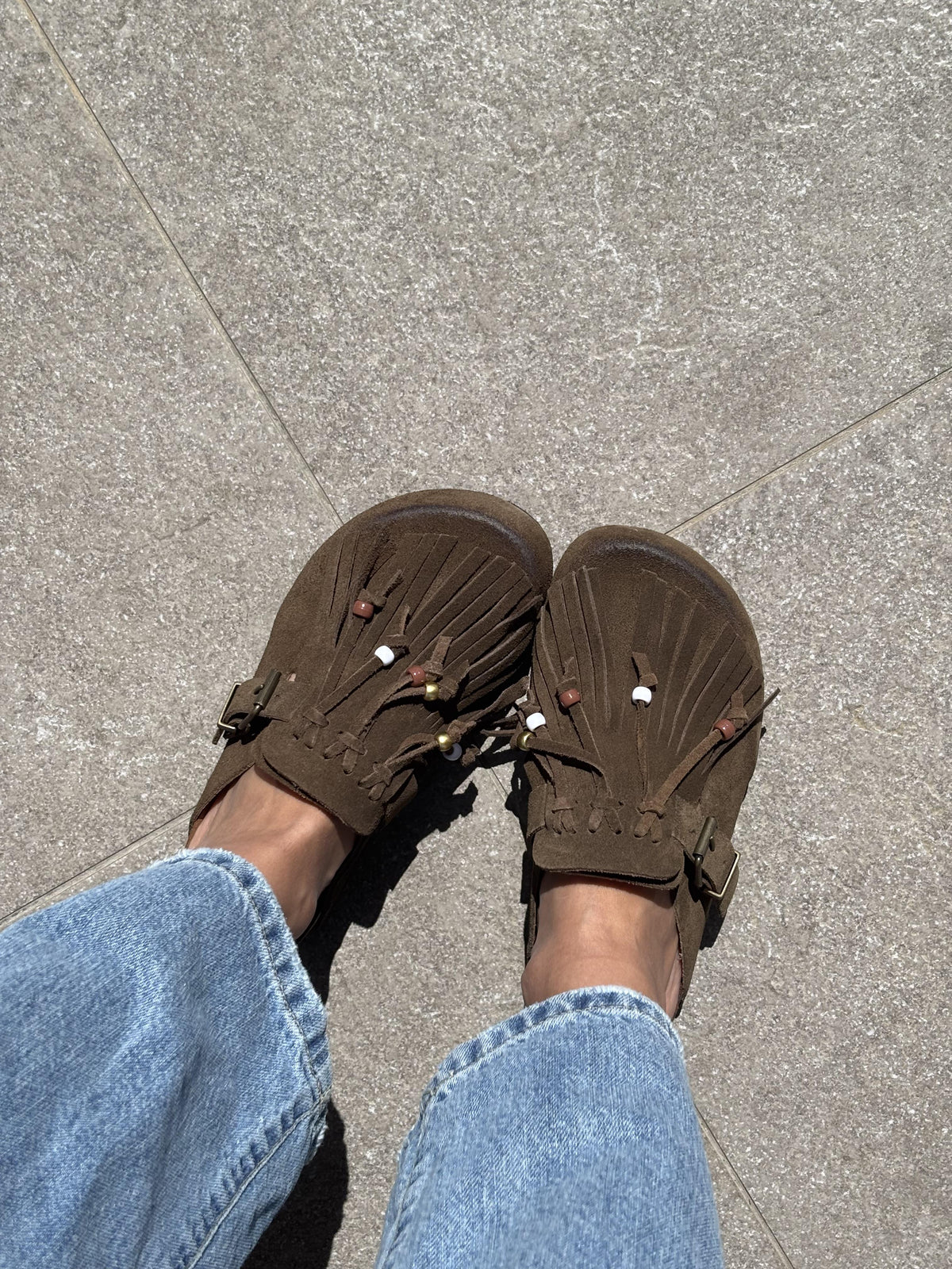 Mules in camoscio