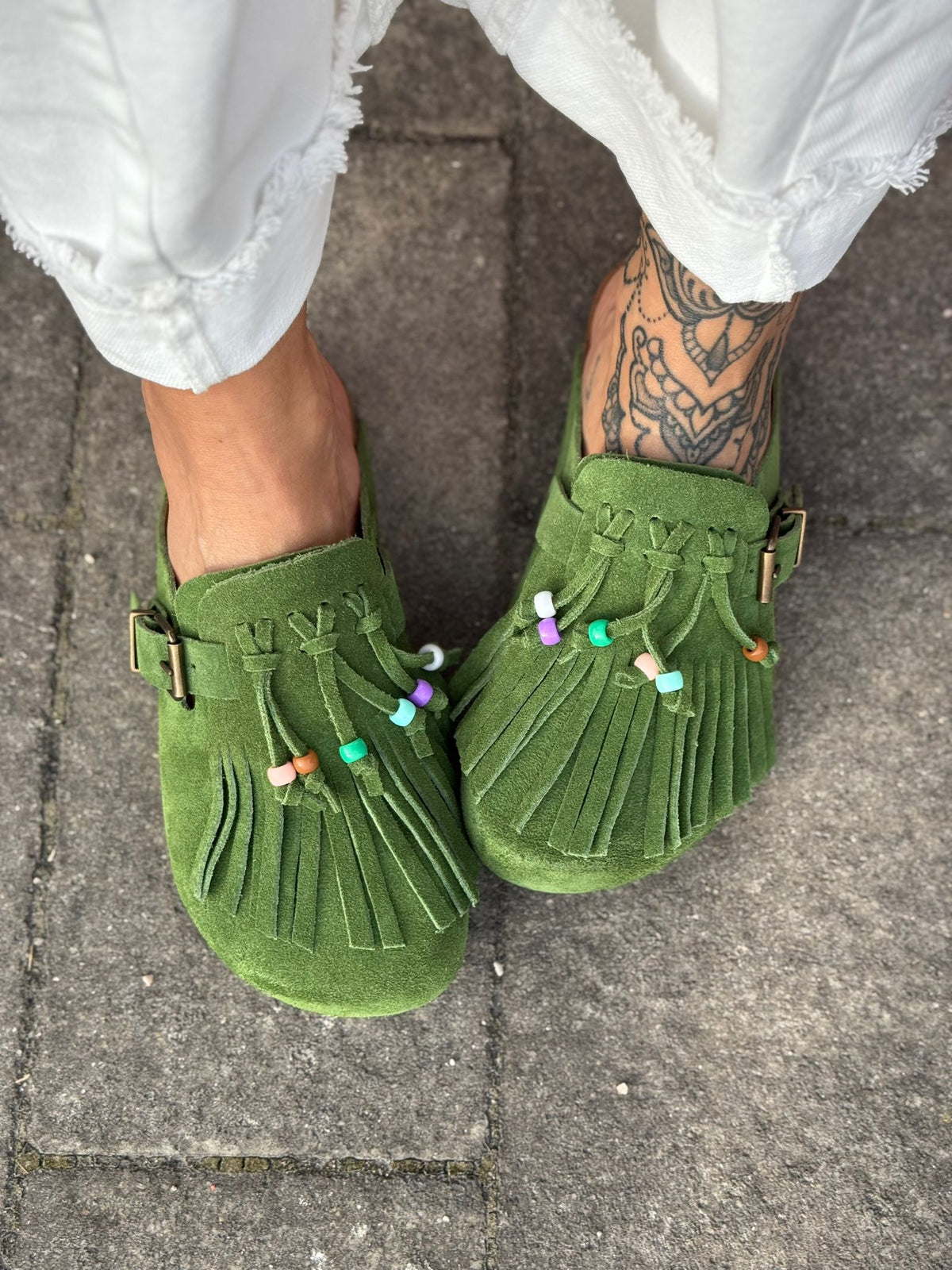 Mules in camoscio