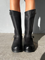 stivale in pelle rena