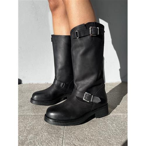 stivale in pelle rena