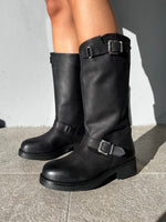 stivale in pelle rena