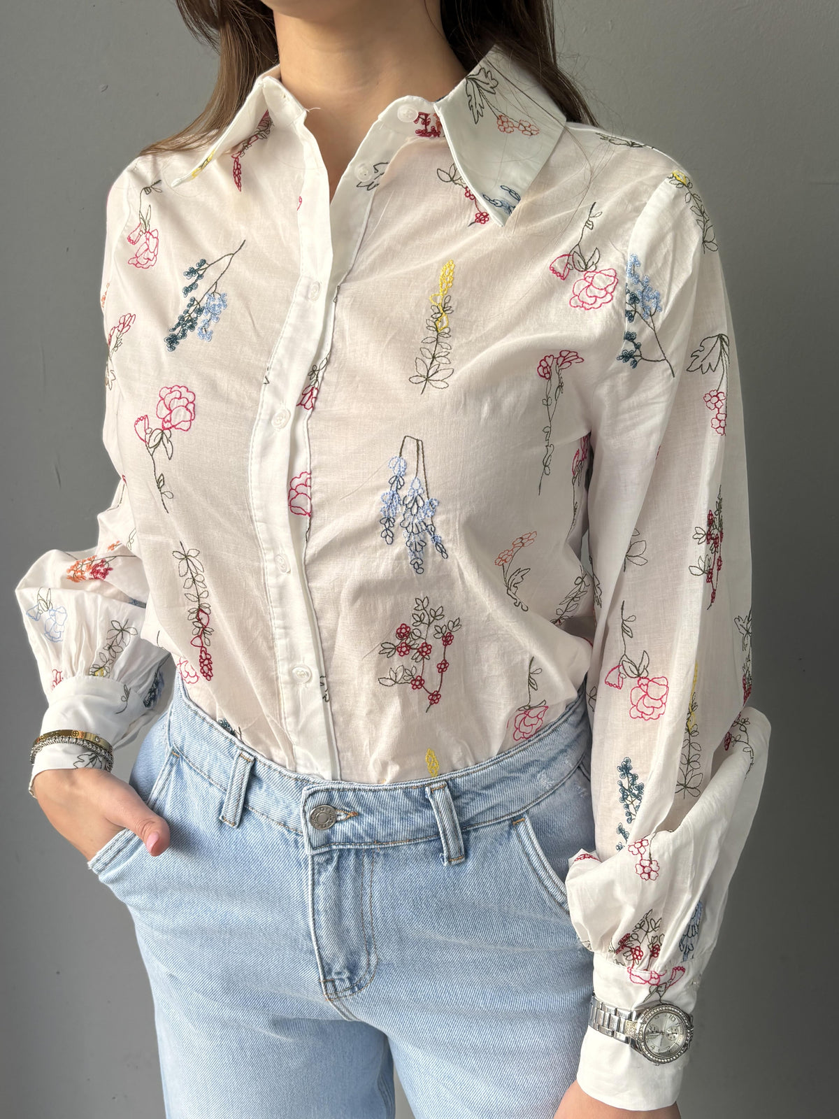 Camicia fiori