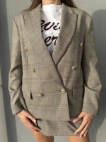 Giacca check doppio petto