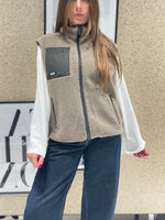 Gilet in tessuto teddy