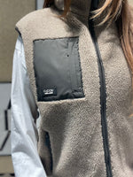 Gilet in tessuto teddy
