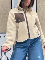 Giacca in tessuto teddy