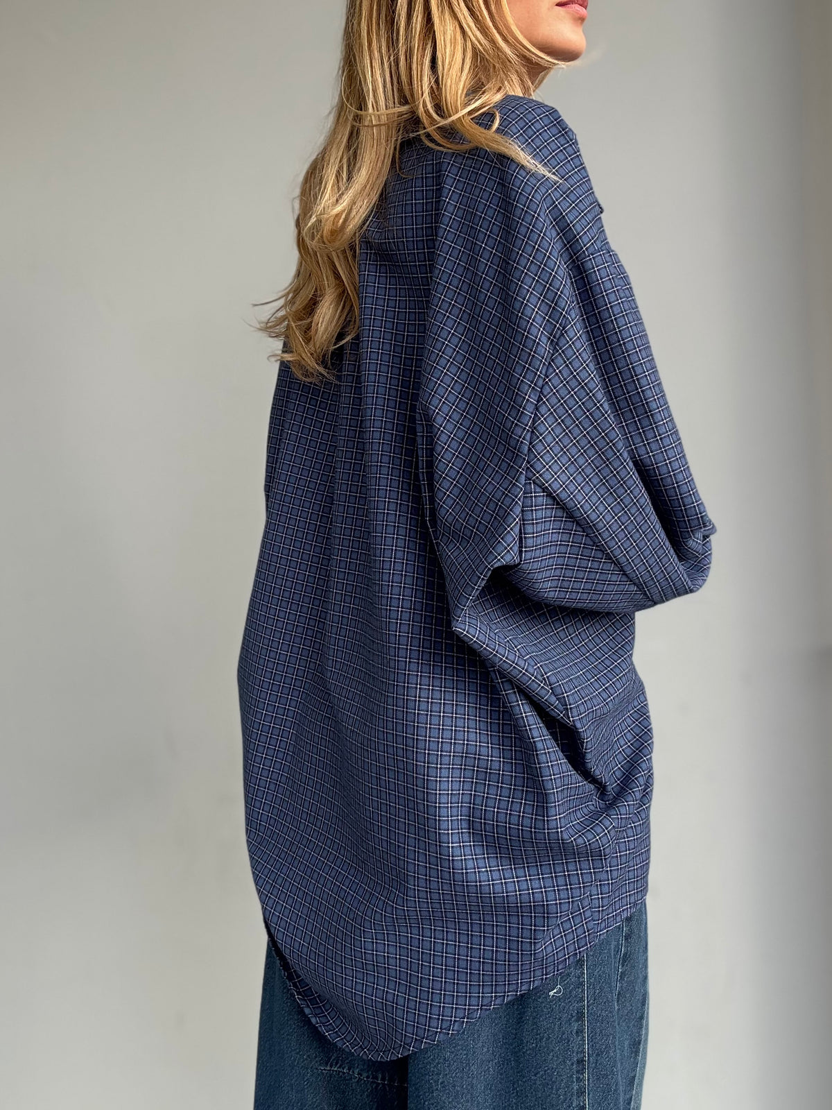 Camicia oversize a quadri