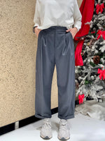 Pantalone con risvolto