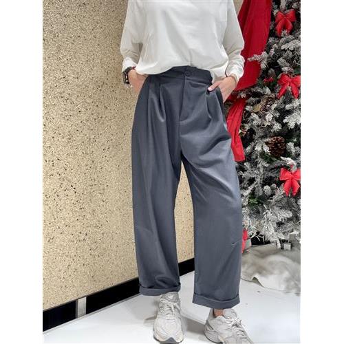 Pantalone con risvolto