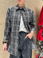 Camicia check con spalline