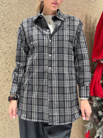 Camicia check con spalline