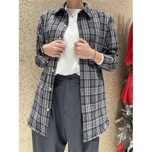 Camicia check con spalline