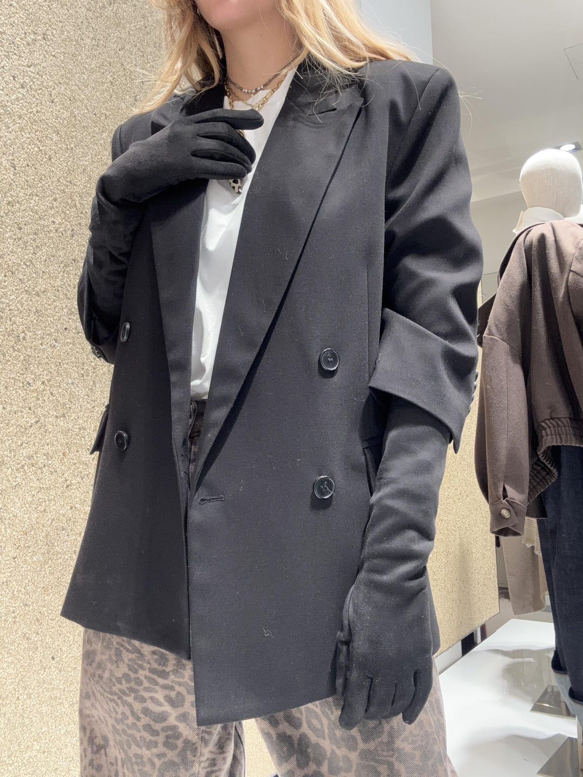 Blazer con guanti