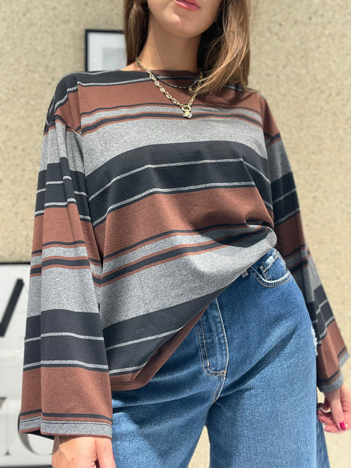 T-shirt con manica lunga