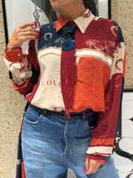 Camicia con foulard fantasia