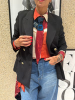 Giacca strutturata con foulard
