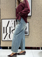 Jeans Wide Leg Cropped